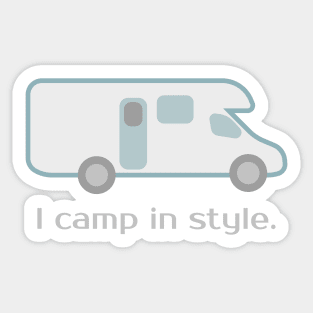 Class C Motorhome: Camp In Style Sticker